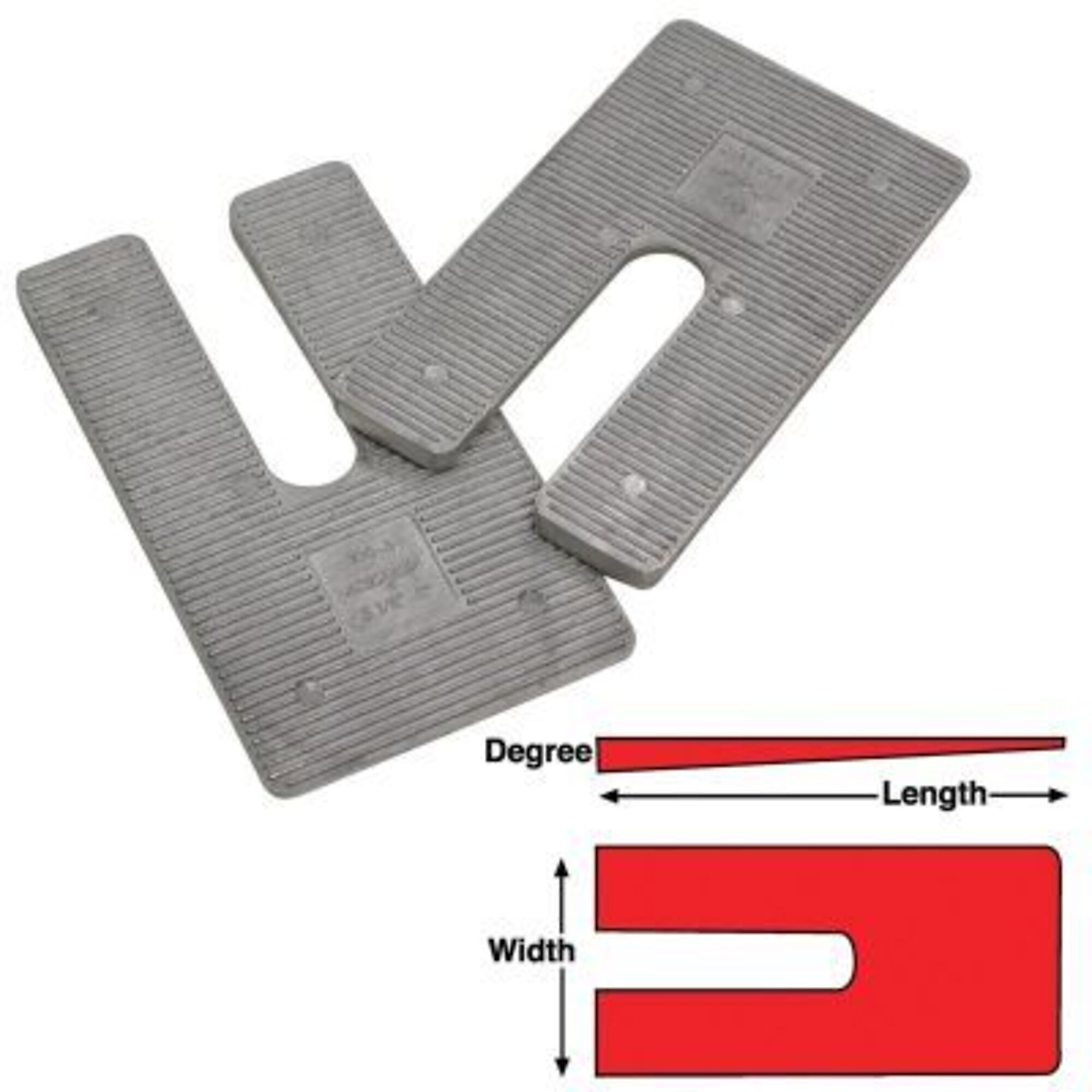Specialty Products Company Aluminum Shims — 4in. x 6.5in. x 1.5°, 6 Pcs, Model# SPP10722